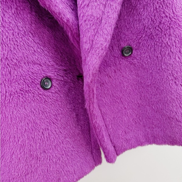 🚩steal authentic MaxMara Purple Textured Fabric - Picture 2 of 9